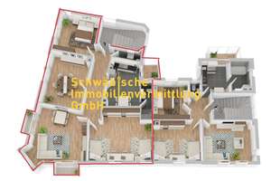 4-Zi.-Whg., 3. OG, Altbau, 2 x Balkon, verglaste Veranda, TOLLER ZUSTAND, kein Denkmalschutz, ATP 8 – Die vollständige Adresse der Immobilie erhältst du vom Anbieter., 70376 Neckarvorstadt, Stuttgart – Vorschaubild 18