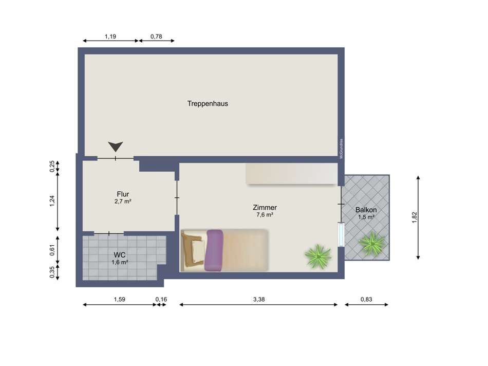 Grundriss 1OG rechts