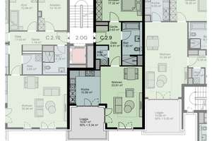 Hochwertige 2-Zimmer-Wohnung mit Süd-Balkon in D-Oberkassel – Greifweg 154, 40549 Oberkassel, Düsseldorf – Vorschaubild 21