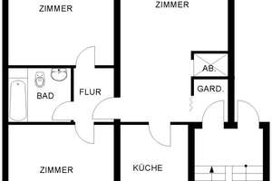 3-Zimmer Wohnung in Laer mit WBS – Laerfeldstraße 53, 44803 Laer, Bochum – Vorschaubild 2