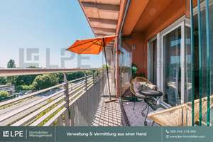 ⓁⓅⒺ Aussicht mit Draufsicht | exklusive Raumhöhe | Ost + Westbalkon | frei | 3ZI | Moosach – München