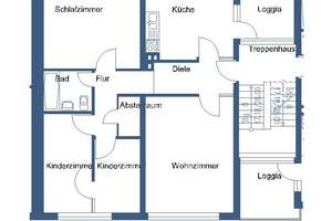 Wohnen im Grünen: 4-Zimmer-Wohnung mit sonniger Loggia – Die vollständige Adresse der Immobilie erhältst du vom Anbieter., 38448 Teichbreite, Wolfsburg – Vorschaubild 2