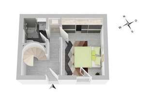 Ihr eigenes kleines Refugium – verborgen im ruhigen Seitenhaus – 68199 Neckarau, Mannheim – Vorschaubild 2