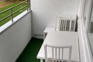 Möblierte super ruhige 1- Zimmer Wohnung (Gebäuderückseite) in Augsburg mit Blick ins Grüne – Haunstetterstrasse 95, 86161 Hochfeld, Augsburg – Vorschaubild 3