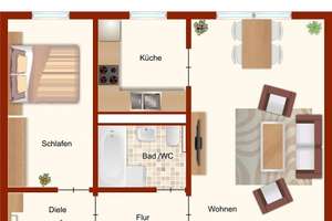 Vermietete 2-Zimmer Wohnung am Kulkwitzer See – Die vollständige Adresse der Immobilie erhältst du vom Anbieter., 4207 Lausen-Grünau, Leipzig – Vorschaubild 11