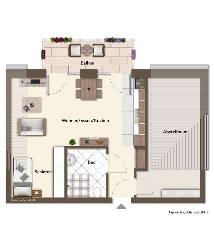 Grundriss DG-Wohnung