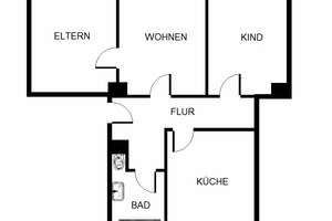 Über den Dächern von Essen: Helle 3 Zimmer Wohnung, ideal als WG – Eltingstr. 60, 45141 Nordviertel, Essen – Vorschaubild 5