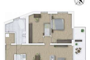 FRIEDERICH: Laurentius Quartier – Geräumige Etagenwohung mit großem Balkon in Laurensberg – Die vollständige Adresse der Immobilie erhältst du vom Anbieter., 52072 Laurensberg (Statistischer Bezirk), Aachen – Vorschaubild 7