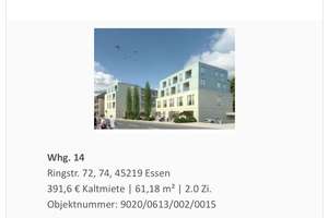 Helle 2-Zimmer Wohnung mit Balkon im 3. OG in Essen-Kettwig