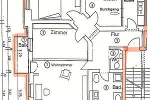 Dach und Fassade neu, großzügiger und sonniger Grundriss, zwei Balkone, Esszimmer u. Gäste-WC*** – Die vollständige Adresse der Immobilie erhältst du vom Anbieter., 1159 Löbtau-Süd, Dresden – Vorschaubild 7