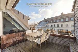 Altbau-Jungendstil Dachgeschoss-Wohnung mit Terrasse in zentraler Lage München – Die vollständige Adresse der Immobilie erhältst du vom Anbieter., 80336 St. Paul, München – Vorschaubild 9