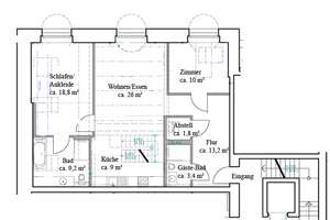 * modern und exklusiv ausgestattete Wohnung mit Loftcharakter * – Die vollständige Adresse der Immobilie erhältst du vom Anbieter., 1217 Kleinpestitz/Mockritz, Dresden – Vorschaubild 2