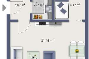 Helles Einzimmer-Apartment mit Loggia und Einbauküche in der Augsburger Innenstadt – Die vollständige Adresse der Immobilie erhältst du vom Anbieter., 86153 Am Schäfflerbach, Augsburg – Vorschaubild 11