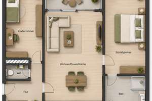 Erstbezug nach hochwertiger Sanierung: 3-Zimmer-Wohnung – 70619 Sillenbuch (Ortsteil), Stuttgart – Vorschaubild 14