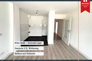 Urban Living Köln-Kalk: Sanierte 2-Zimmer-Wohnung mit Südbalkon
