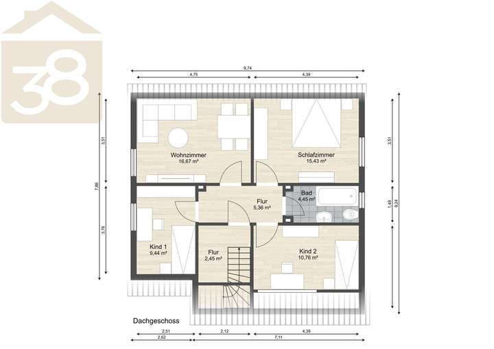 Grundriss DG