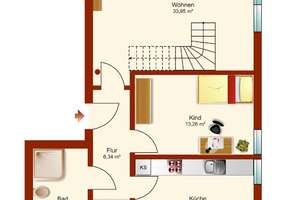 HERRLICHE MAISONETTEWOHNUNG MIT SONNENBALKON! Einbauküche kann übernommen werden – Die vollständige Adresse der Immobilie erhältst du vom Anbieter., 99085 Krämpfervorstadt, Erfurt – Vorschaubild 16