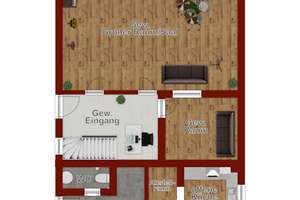 Extravagantes Wohnen/Arbeiten  Gesamt 288 m²  Haus 147 m² Wfl. + Büro/Praxis...  141 m² Wendelstein! – Die vollständige Adresse der Immobilie erhältst du vom Anbieter., 90530 Wendelstein – Vorschaubild 25