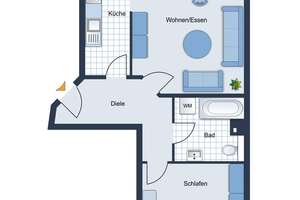Eigentumswohnung • mit Balkon • vermietet • in Chemnitz • Schloßchemnitz • jetzt vorsorgen! – Die vollständige Adresse der Immobilie erhältst du vom Anbieter., 9113 Schloßchemnitz, Chemnitz – Vorschaubild 2