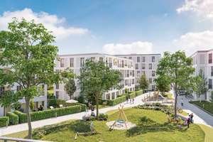 Stylische 1.5 Zimmer Neubauwohnung, große Loggia, teilmöbliert – Leinweberweg 36, 81249 Lochhausen, München – Vorschaubild 4