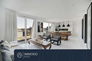 ⭐️ Exklusives Penthouse mit Blick über Berlin - San 3 Zi Whg mit luxus EBK, 3 Bädern, 2 Blk & Lift
