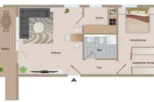 Pfiffige 2 ZW, Garage, Balkon, KA oder Eigenutz, sofort frei !!! – Die vollständige Adresse der Immobilie erhältst du vom Anbieter., 71088 Holzgerlingen – Vorschaubild 11