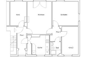 Bortfelder Stieg 7, 1 R - Renovierte Familienwohnung im grünen Lehndorf zu sofort anzumieten – Bortfelder Stieg 7, 38116 Lehndorf-Watenbüttel, Braunschweig – Vorschaubild 2