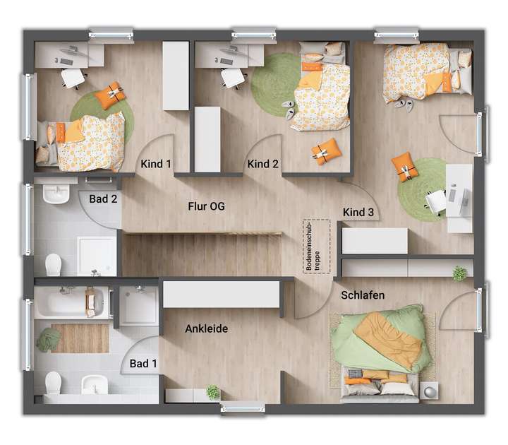 Grundrissvariante 8 OG