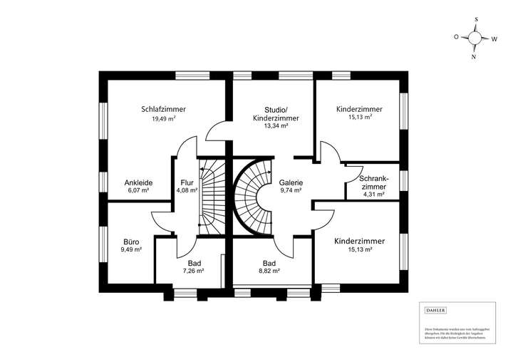 Grundriss Obergeschoss