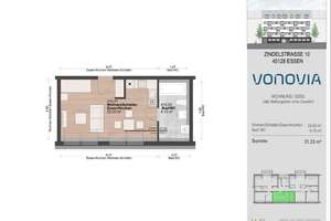 1-Raum-DG-City- Appartement in zentraler Lage, Neubau-Standard – Zindelstraße 8, 45128 Südviertel, Essen – Vorschaubild 5
