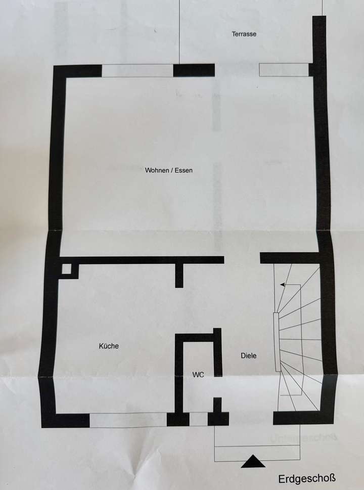 schematischer Grundriss Erdges