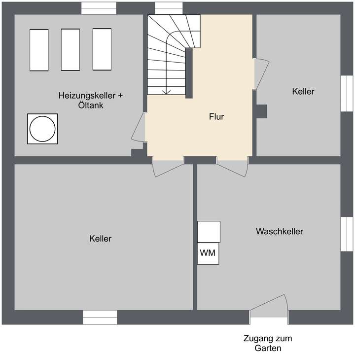 Grundriss Untergeschoss