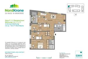 2 MONATE MIETFREI* Neubaugebiet Hannover Kronsrode: EBK, Loggia, Fußbdnhzg, 2 Bäder, Lift, TG, Kellr – Kattenbrookstrift 73, 30539 Bemerode, Hannover – Vorschaubild 13