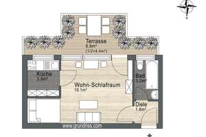 Schwabing: Für Sonnenanbeter - Apartment mit Dachterrasse – Die vollständige Adresse der Immobilie erhältst du vom Anbieter., 80796 Neuschwabing, München – Vorschaubild 17
