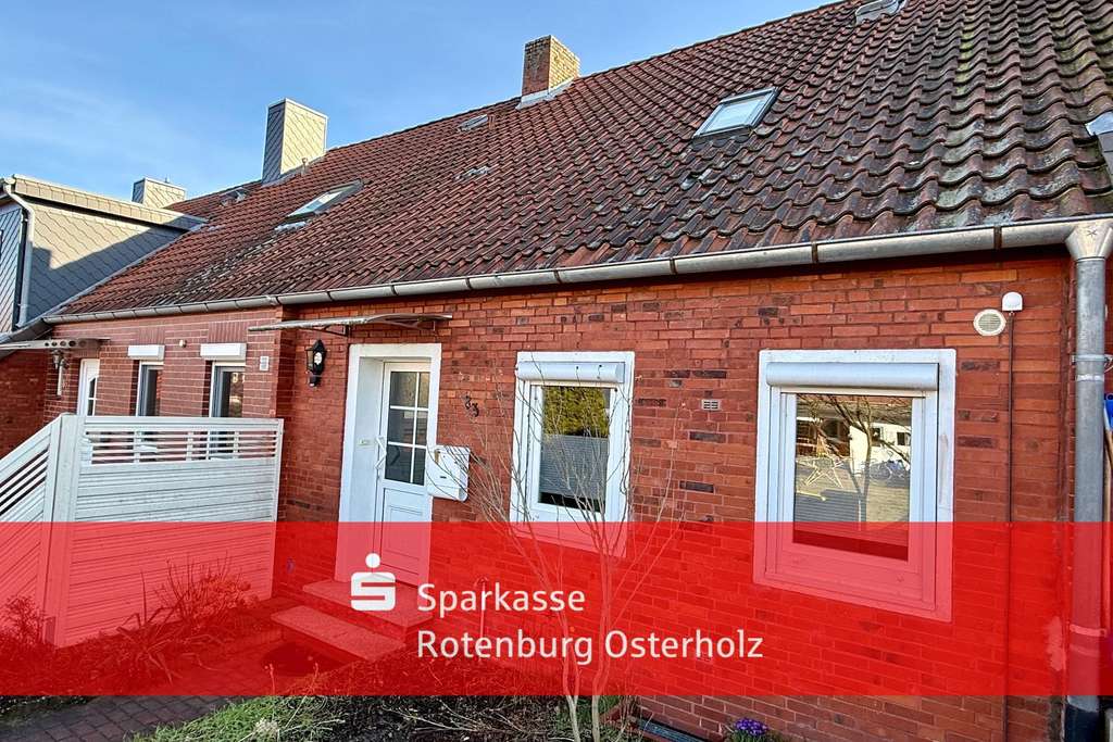 Immobilie in Scheeßel - Scheeßel - Charmantes Reihenmittelhaus mit Garage, Gartenpotenzial! - Bild 0