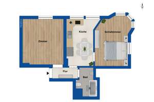 Attraktive 2-Zimmer-Wohnung im 3. OG in Düsseldorf – ideal für Eigennutzer oder Kapitalanleger – Die vollständige Adresse der Immobilie erhältst du vom Anbieter., 40227 Oberbilk, Düsseldorf – Vorschaubild 9