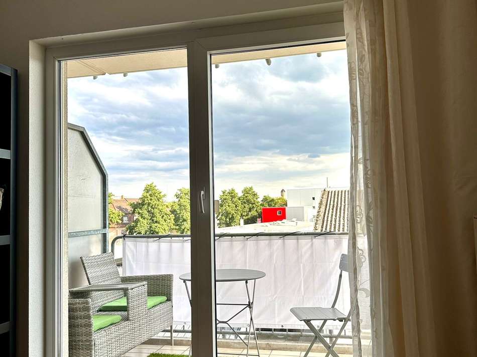 Blick auf den Balkon