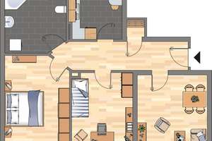 Renovierte 3-Zimmer-Wohnung mit Altbaucharme in Bremerhaven – Hafenstraße 196, 27568 Lehe, Bremerhaven – Vorschaubild 17
