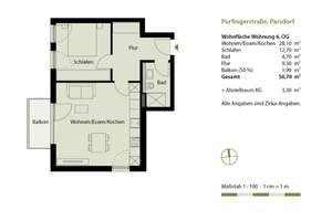 MAIER - Neubau bezugsfertig: 2-Zi-Balkon-WHG mit EBK, TG und Aufzug - WE 6 – Die vollständige Adresse der Immobilie erhältst du vom Anbieter., 85599 Vaterstetten – Vorschaubild 12