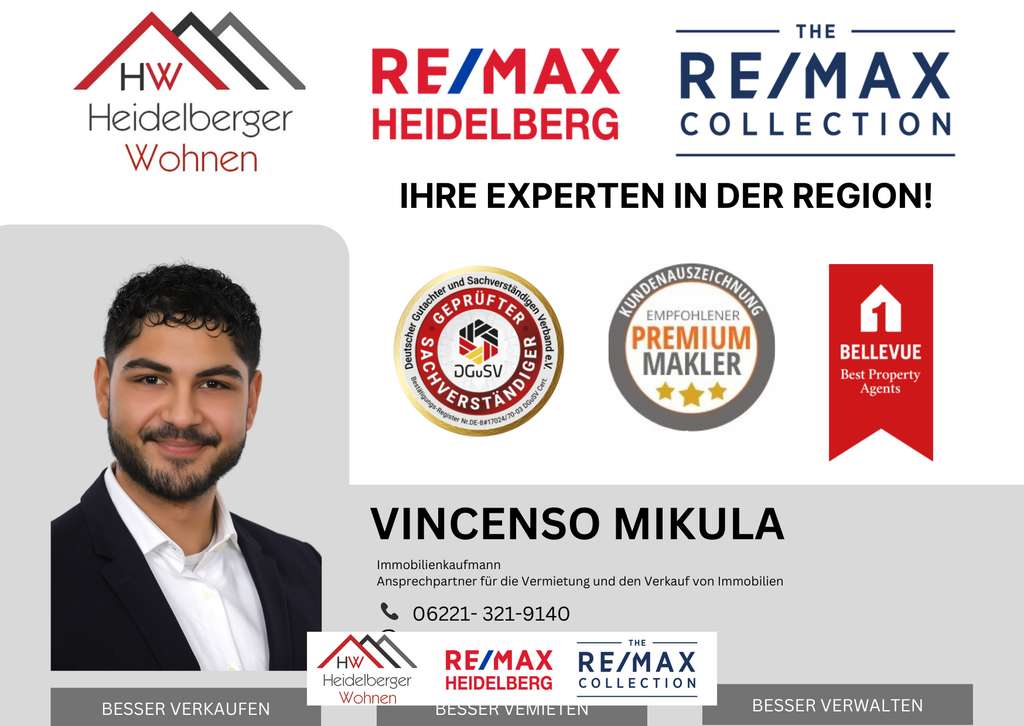 Immobilie in Eppelheim - Schöne 3,5 Zimmer Wohnung im 1. OG inkl. Balkon + Garage, in ruhiger Lage von Eppelheim zu verkaufen - Bild 2