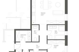QNG-Neubau: 4-Zimmer-Wohnung mit Balkon in ruhiger Sackgassenlage – Pommernstraße 12, 48167 Gremmendorf-West, Münster – Vorschaubild 3