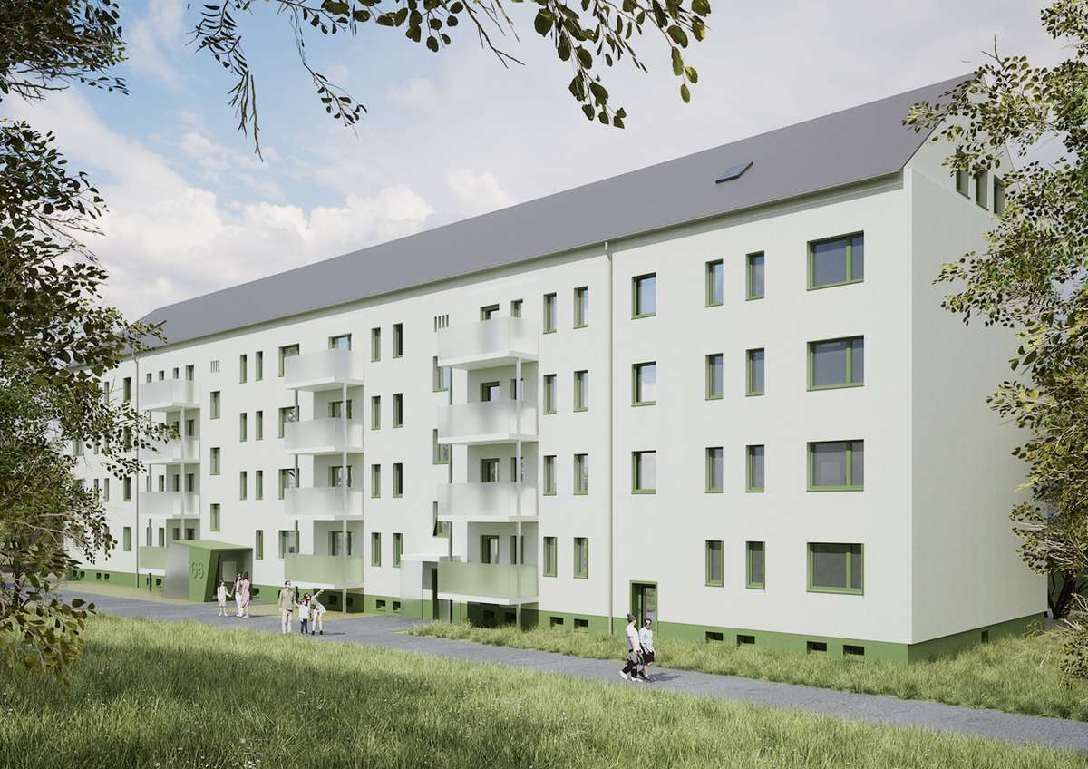 Ansicht Straßenseite Planung