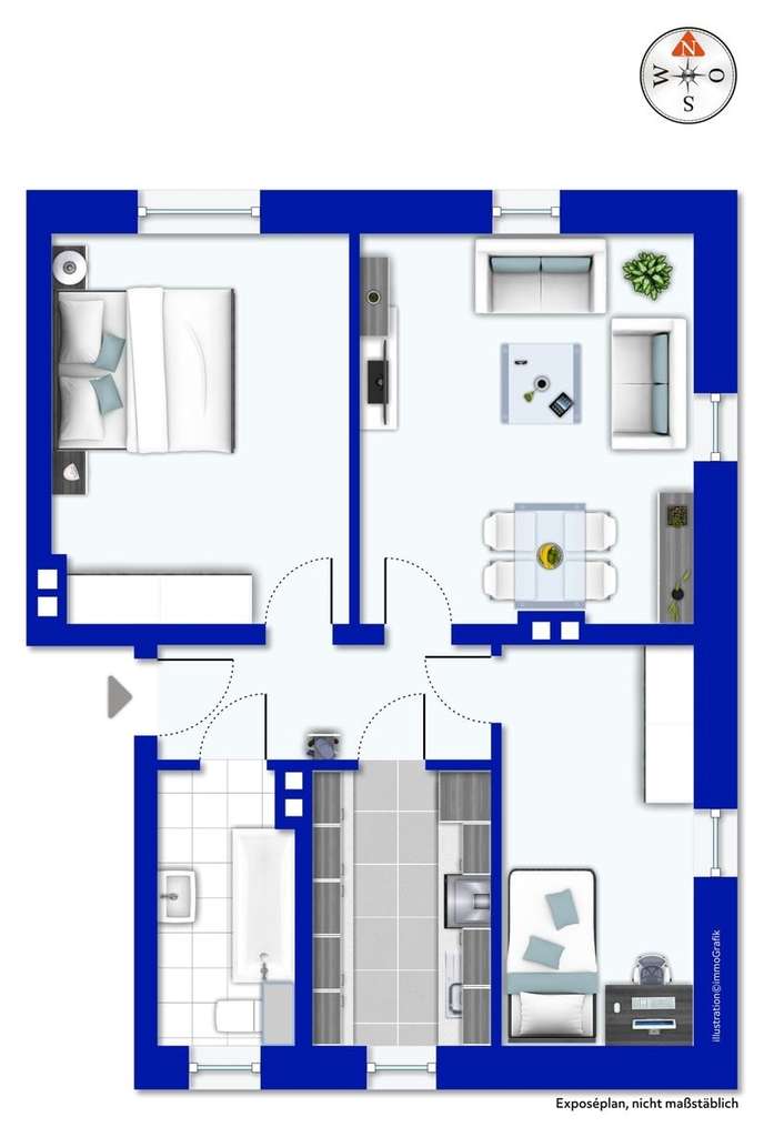 Immobilie in Rudolstadt - Charmante Eigentumswohnung mit kleinem Garten in ruhiger Lage von Rudolstadt  - Bild 3