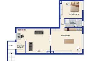 Bezugsfrei - modernisiert - individuell: 2,5-Zimmer-Wohnung in grüner Lage von Steglitz – Die vollständige Adresse der Immobilie erhältst du vom Anbieter., 12163 Steglitz, Berlin – Vorschaubild 12
