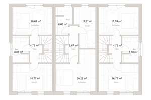4 Schlafzimmer und ein flexibles Dachgeschoss – Die vollständige Adresse der Immobilie erhältst du vom Anbieter., 93083 Obertraubling – Vorschaubild 5