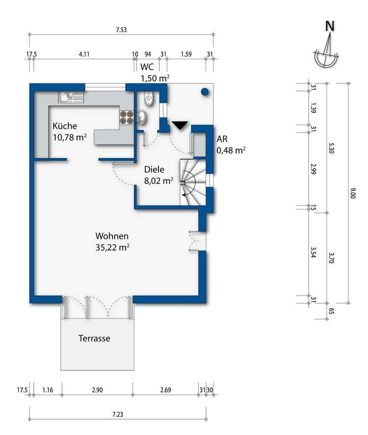 Grundriss Erdgeschoss