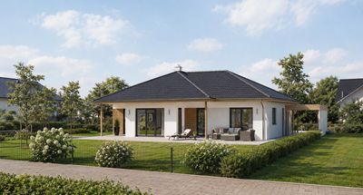 Wohnen wo andere Urlaub machen - moderner Bungalow mit Grundstück in Cham
