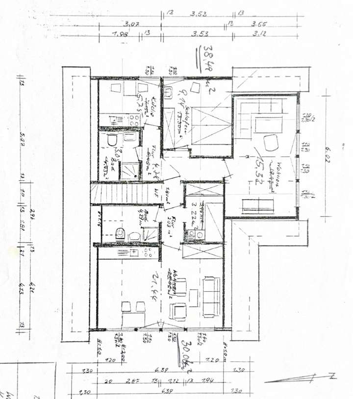 Grundriss Obergeschoss