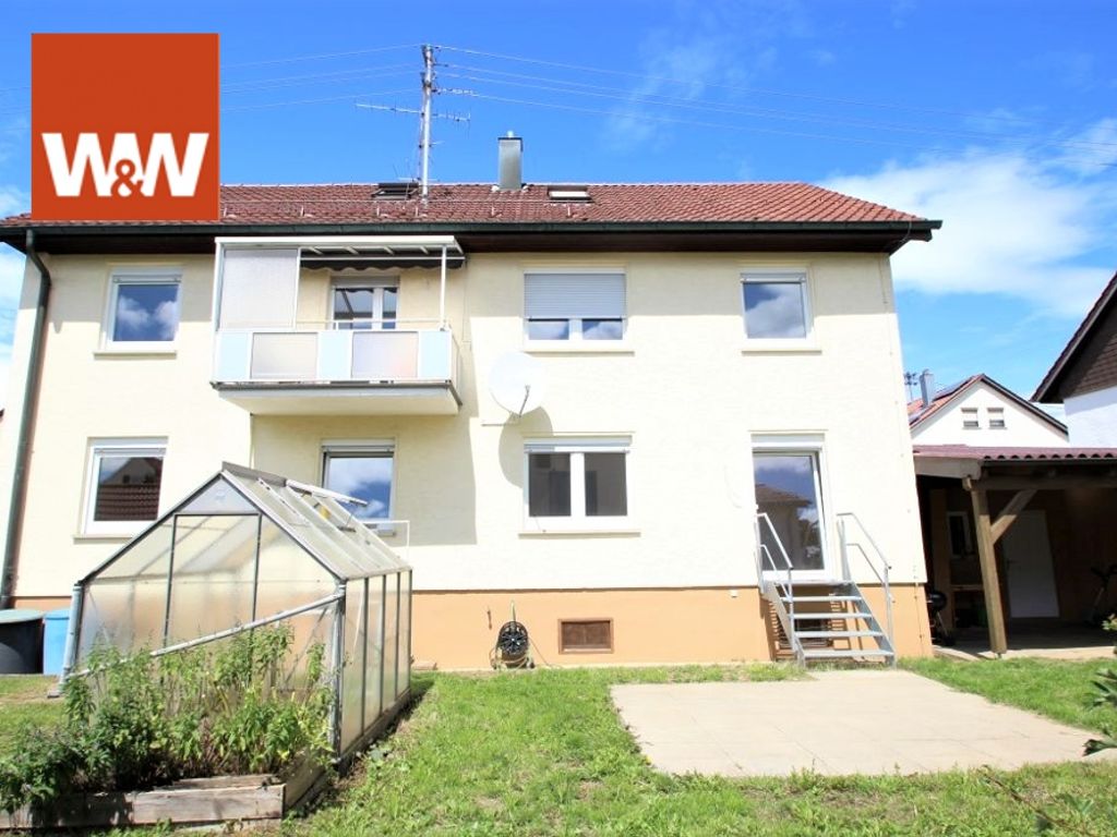 Mehrfamilienhaus für ein bis drei Familien, mit Garten und Garage in