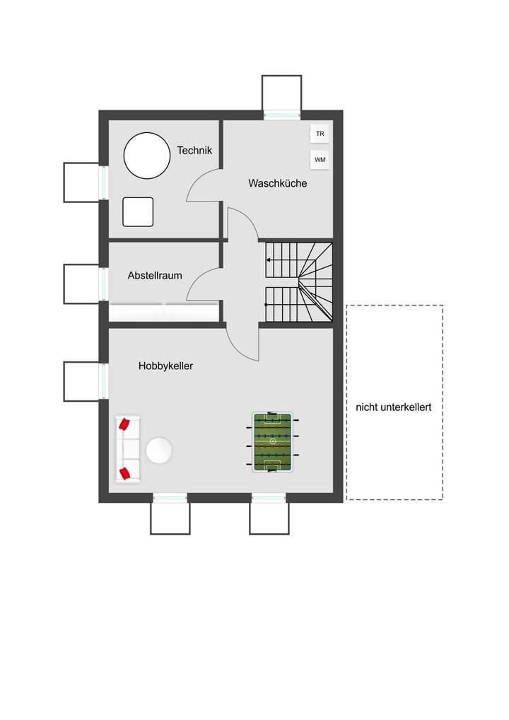 Entwurf Kellergeschoss